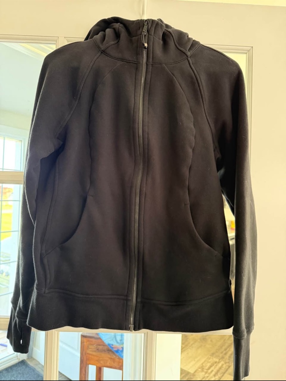 lululemon athletica Black Full-Zip Lightweight Hoodie Jacket